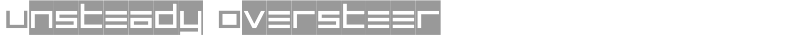 Unsteady Oversteer font preview